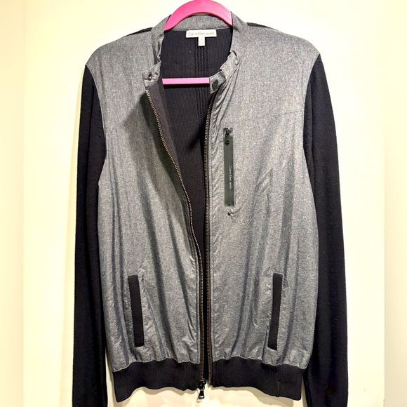 Calvin Klein Men’s Sweater Sleeve Jacket - Picture 1 of 10